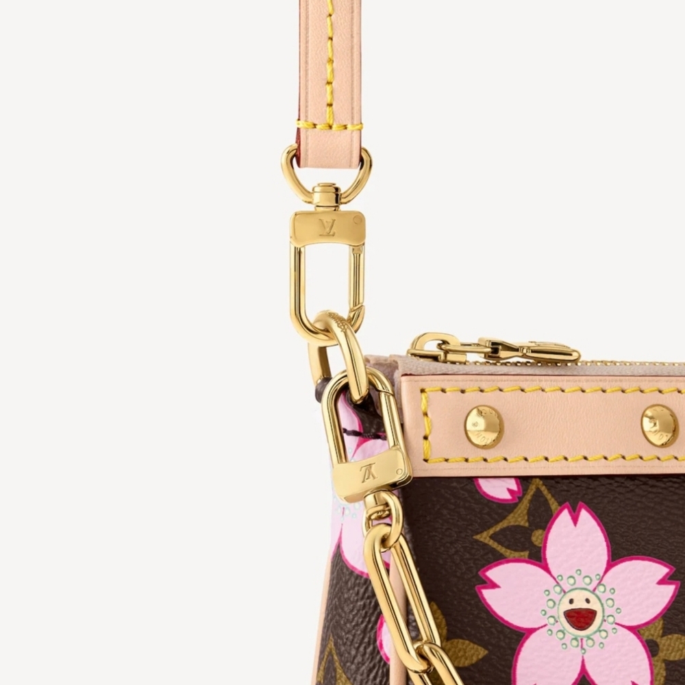 Louis Vuitton X TM MURAKAMI 2025 New Cherry Blossom Pochette Accessoires… - Picture 6 of 13